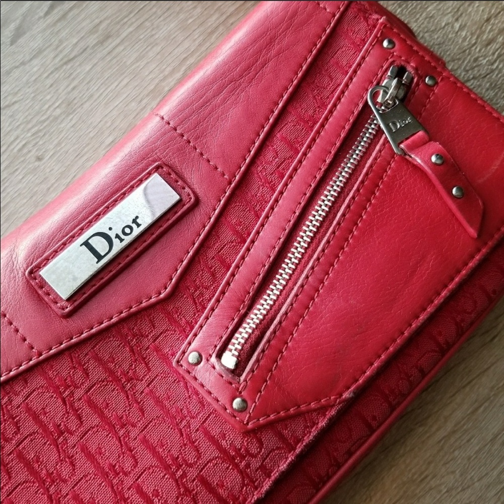 VINTAGE  Authentic Red Dior Bag